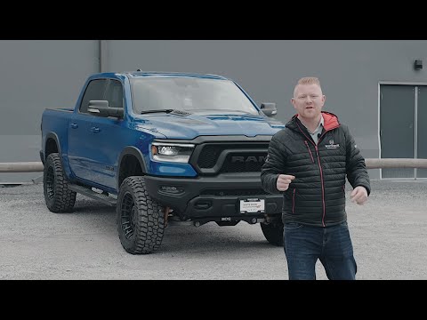 2022 RAM Rebel in Hydro Blue - 4" BDS Lift with Fox Shocks on 20x9 Fuel Wheels & 35" Tires