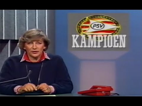PSV kampioen 1987-1988 huldiging Studio Sport terugblik seizoen 1988