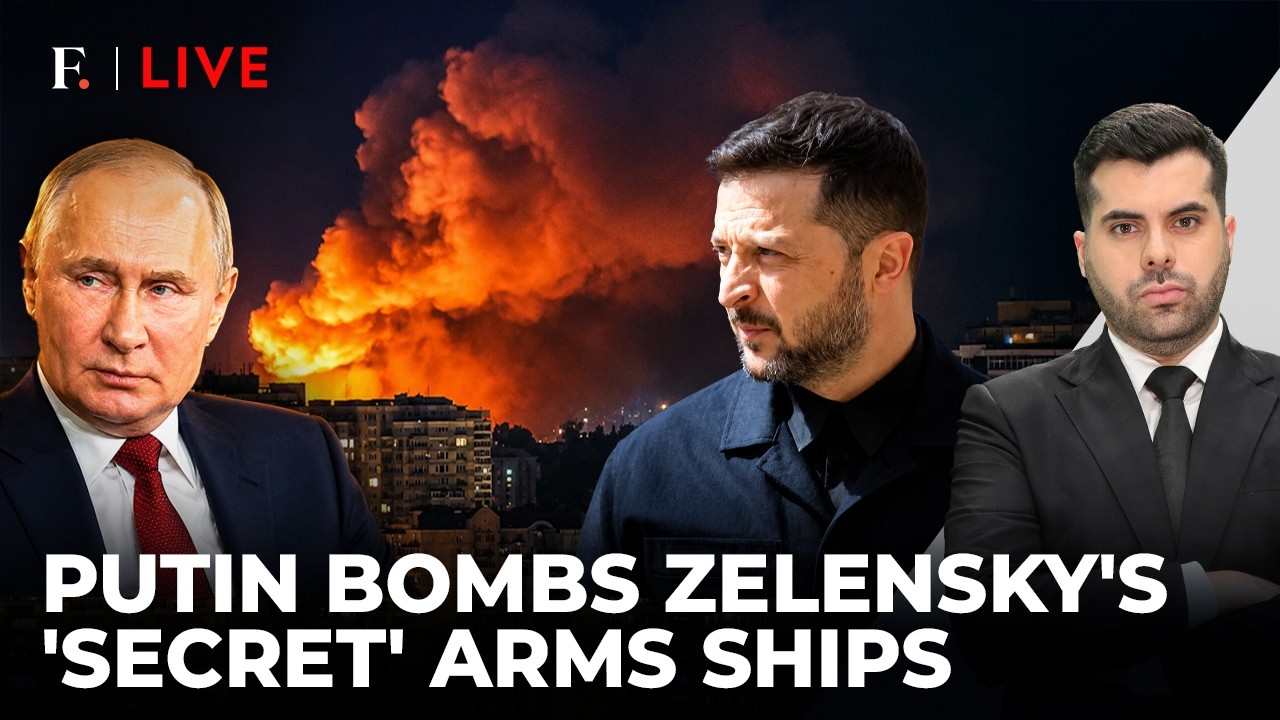 Ukraine's 'Secret' Arms Ships POUNDED By Russia After Being Trapped In Black Sea | Firstpost Live