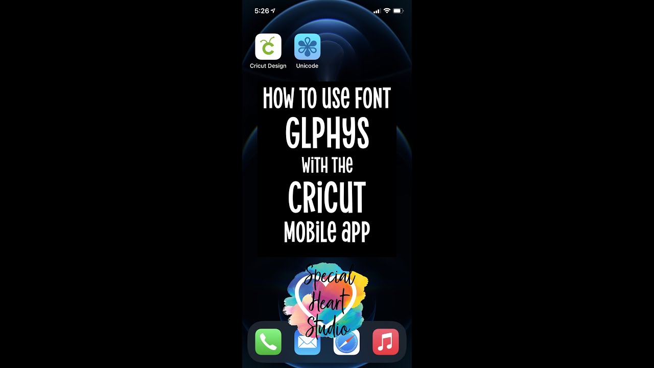 How to use Glphys with Cricut Design Space on iPhone or iPad