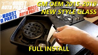 Remove or Replace OEM New Style Tow Mirror Glass Silverado or Sierra 2015 - 2019 GM Trucks SUV&#39;s
