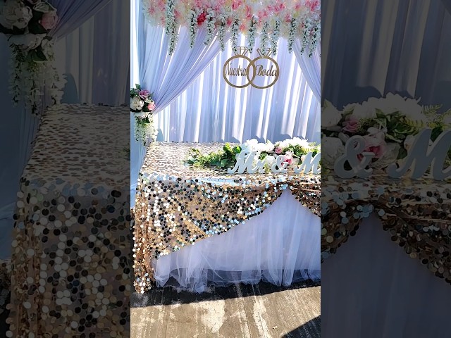 Vídeo relacionado con APUXXJUPA Paquete de 4 Manteles Rectangulares Oro Rosa, Mantel de Cumpleaños Rosa y Dorado Cubiertas de Mesa para Decoraciones de Cumpleaños 18 de Niñas Suministros de Fiesta Nupcial de Boda, 130 x