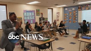Teacher motivates students with daily mantra