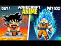 I Survived 1000 Days As ANIME In Minecraft