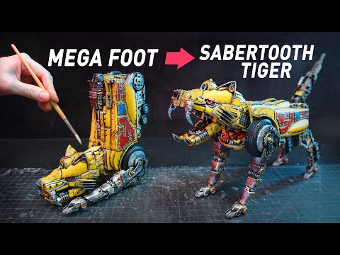 I transformed your trash into a Sabertooth Tiger (More Megazord)
