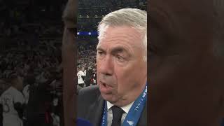 Download lagu Ancelotti stops the interview to sing 'Hala Madrid y nada mas' #realmadird #ancelotti #halamadrid mp3