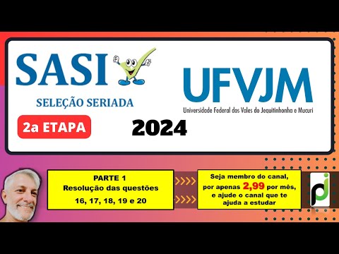 SASI UFVJM 2024 - 2nd STAGE (QUESTIONS 16 to 20)