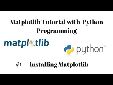 Python Data Visualisation Using Matplotlib 1 Introduction Installing Matplotlib