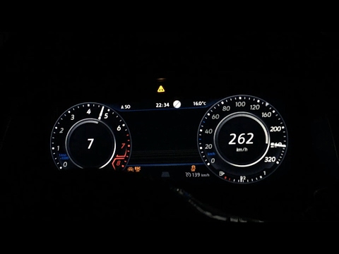 2017 Golf R 0-262 km/h Topspeed on German Autobahn