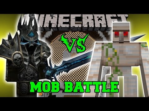 LICH KING VS MUTANT IRON GOLEM - Minecraft Mob Battles - Psycraft Mods