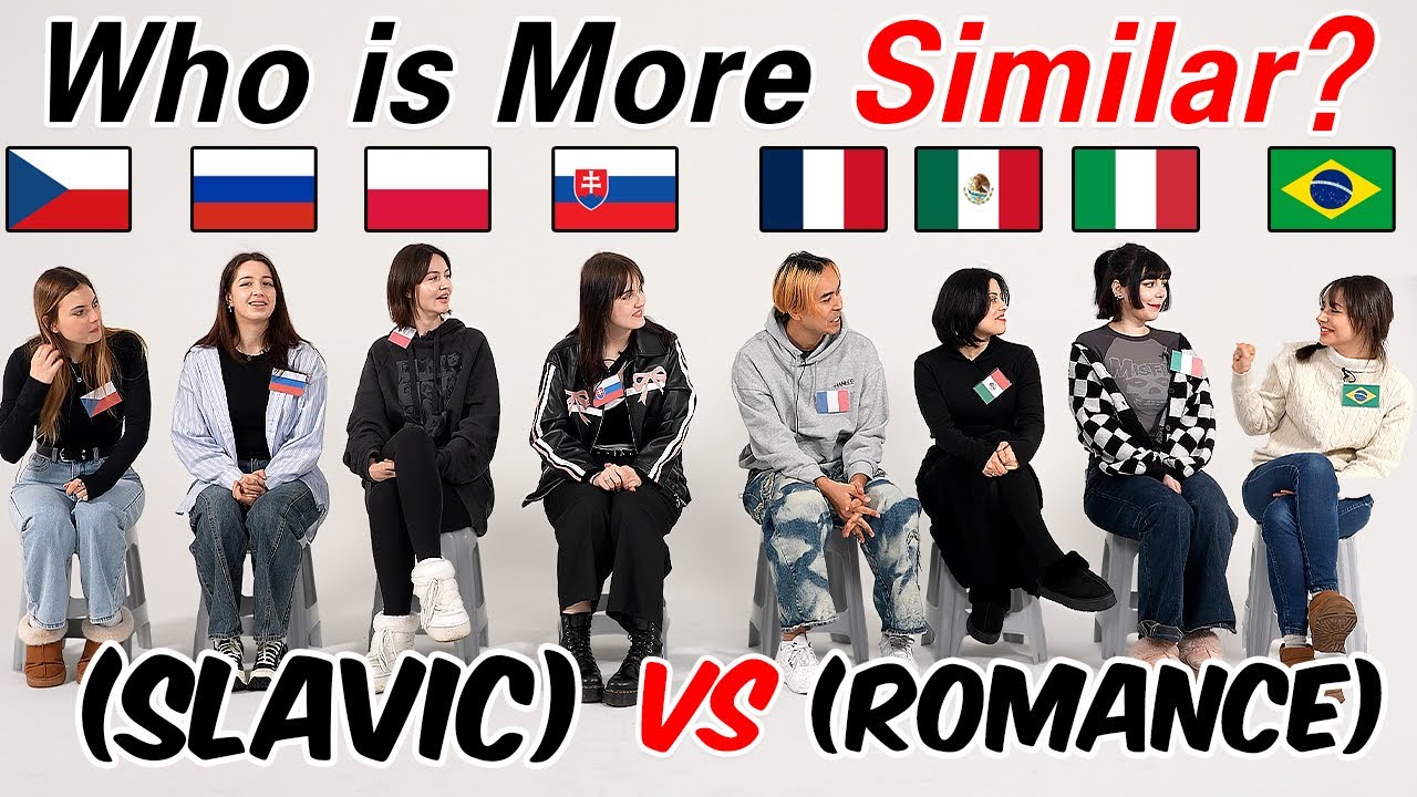 Slavic VS Romance l Can they Understand Each Other?? Which Group is More Similar To Each Other?