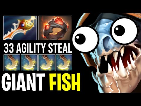GIANT FISH SLARK ABSOLUTELY CRAZY PLAYS WITH DIVINE RAPIER + GIANT RING  | DOTA 2