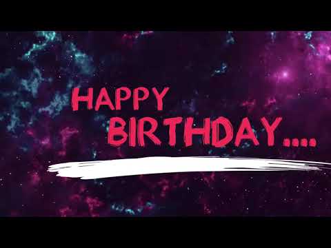 Birthday wishing video card