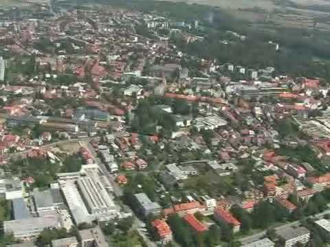 Aerial views of the town Piestany