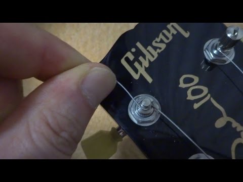 Gibson 2015 G-Force Restring ギブソン 2015 Ｇフォース弦の交換