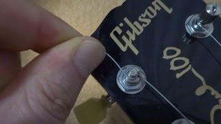 Gibson 2015 G-Force Restring ギブソン 2015 Ｇフォース弦の交換