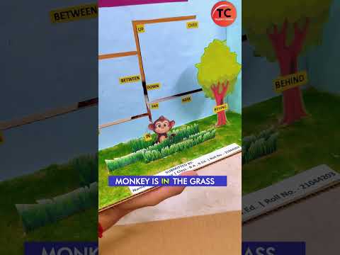 English Preposition Working Model | School Project for Exhibition #innovation #diycrafts