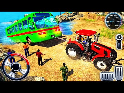 Chained Tractor Towing Rescue - Offroad Driver Vechies Simulator - Android GamePlay #2