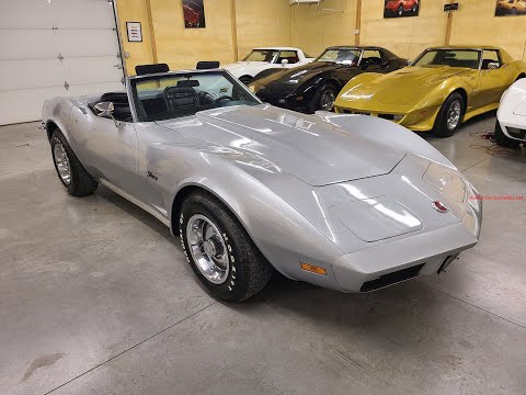 1973 Silver Corvette Convertible Video