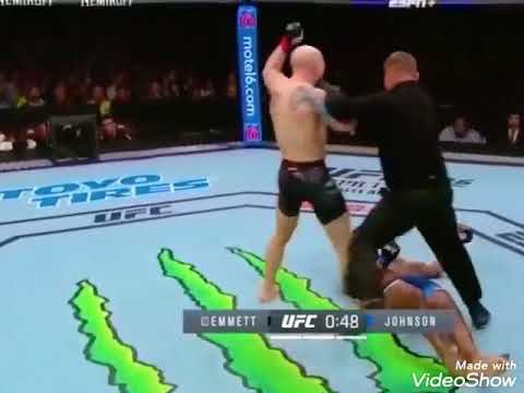 UFC on ESPN josh emmet vs Michael Johnson full fight, josh emmet ko Michael Johnson brutal ko