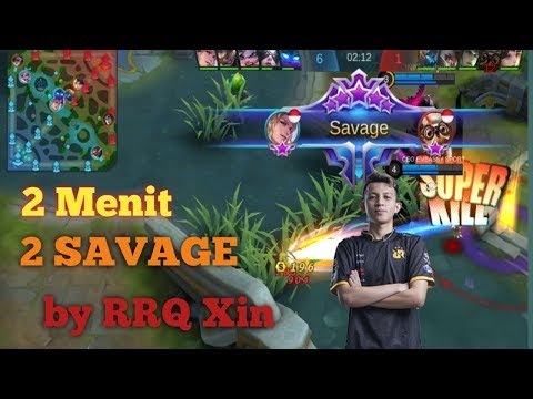 Lancelot Savage RRQ Xin 2 menit 2 kali SAVAGE | Mobile Legends |