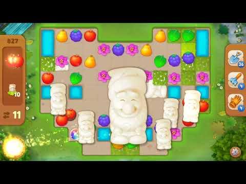 Gardenscapes Level 827 NO BOOSTERS
