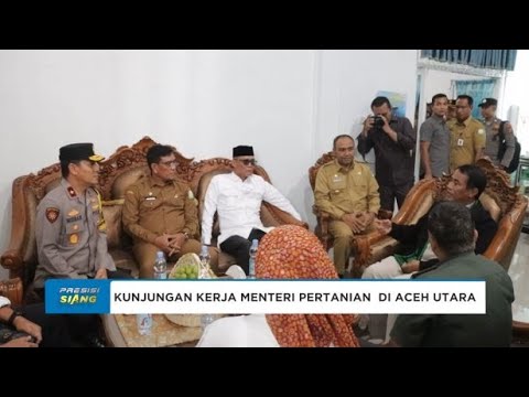WAKAPOLDA ACEH DAMPINGI MENTAN KUNKER DI ACEH UTARA
