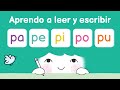 Aprender A Leer Las Sílabas Pa Pe Pi Po Pu