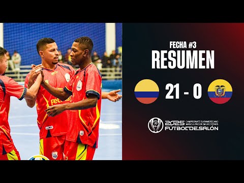 Summary of matchday 3: COLOMBIA VS ECUADOR (South American Men's Futsal Championship)