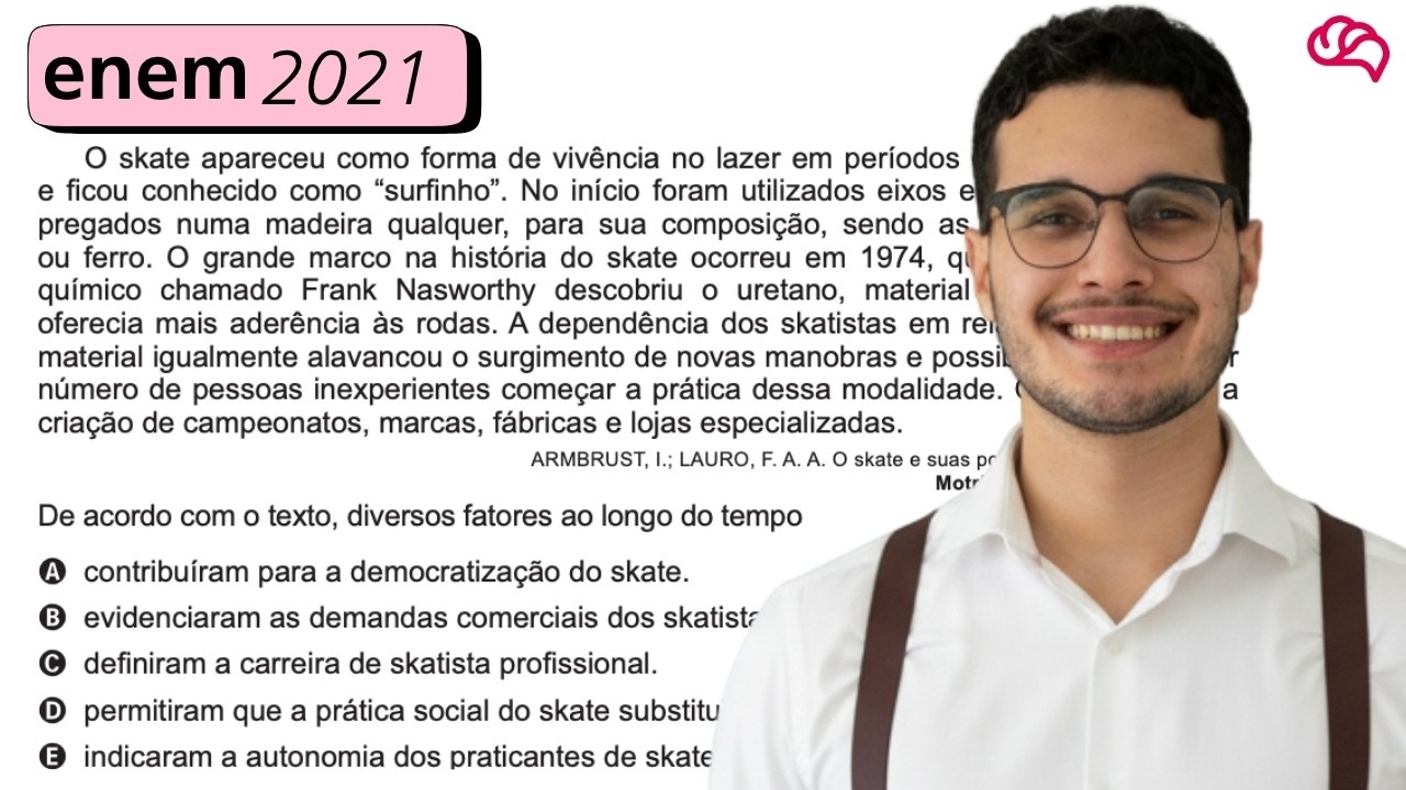 Resolução em Vídeo — Questão 31 ENEM 2021