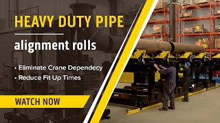 The Fastest Pipe Double Jointing System - Pipe Alignment Rolls Demonstratio
