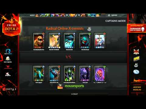 Mouz vs. RoX.KIS game 2 part 1 - Curse Dota 2 Invitational sponsored by Alienware