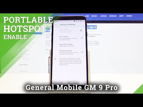 How to Activate Portable Hotspot in GENERAL MOBILE GM 9 Pro - Share Wi-Fi
