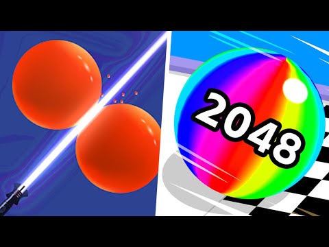 Laser Bubbles vs Ball Run 2048 - Max Level Gameplay (Part 1) 123456789