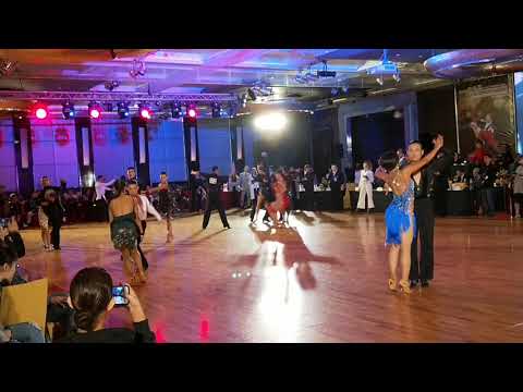 2019 1215第26屆自由杯世界公開業餘組拉丁  準決賽舞3  背號149 于文迪&Rebecca