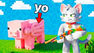 ¡EL MEJOR ESCONDITE con PINTURA EN MINECRAFT! 🖌️💀 CAMUFLAJE en MECCHA CHAMELEON