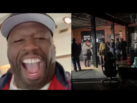 50 Cent REACTS To Jim Jones Power Going Out After Flexing His New Podcast Studio