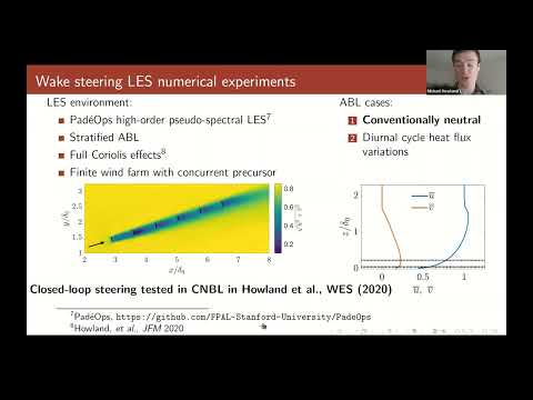 Michael Howland - Wind farm wake steering control under transient atmospheric conditions