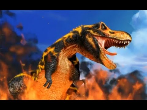 Dinosaur king - Black t-rex vs all dinosaurs (resound)