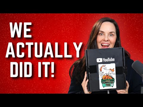 Unboxing Our 100k YouTube Award! - Dumpster Fire