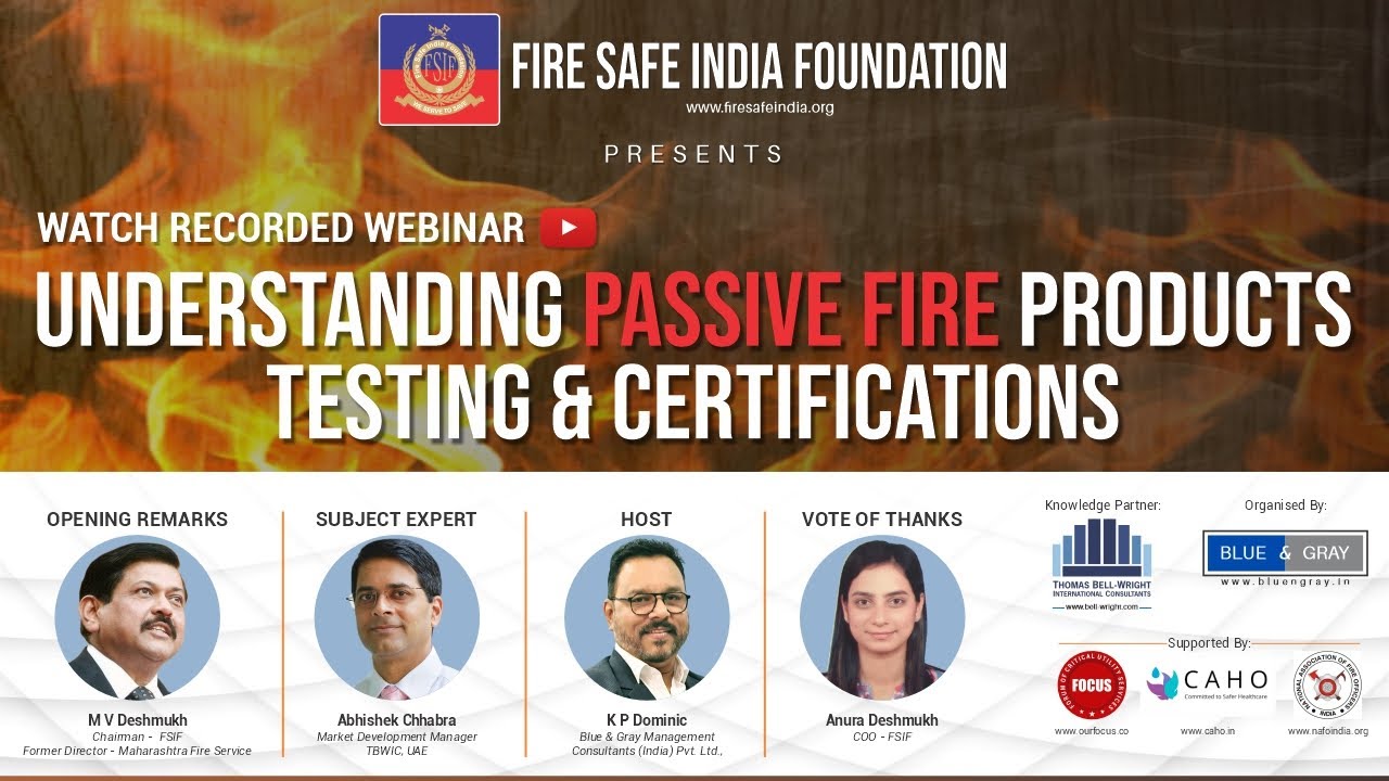 Understanding Passive Fire Products Testing & Certification