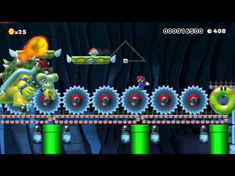 Bowser's Underground Train ⚡️ by Joseph ⚡️ SUPER MARIO MAKER Raw GAMEPLAY