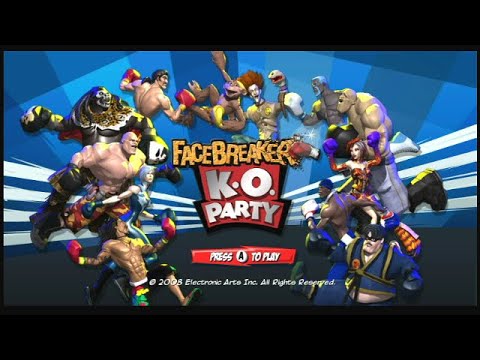 FaceBreaker K.O. Party Wii Quick Playthrough - First 2 Tournaments