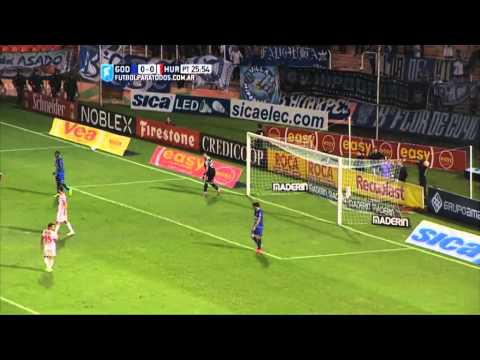 Zuqui tuvo el primero. Godoy Cruz 0 - Huracán 0. Fecha 3. Primera División 2015. FPT.