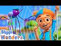 Blippi Learns About Spider Webs Blippi Wonders Fun And Educational Cartoons For Kids