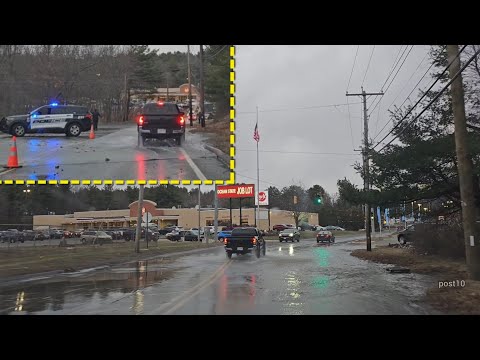 Water Main Break At The Lake Drain Palmer Ma