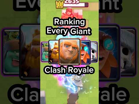 RANKING Every GIANT in CLASH ROYALE #clashroyale #supercell #gaming #crl #clashofclans #ranking