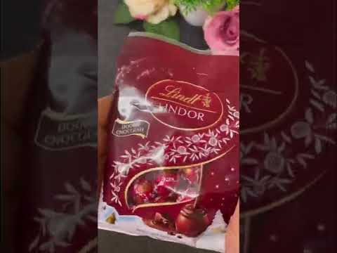 Filling Platter with Sweets | Lindt Double Chocolate #shorts #lindt #platter #chocolate