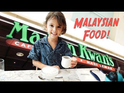 6 Year-Old Loves Malaysian Food! at Madam Kwan's KUALA LUMPUR Malaysia 🇲🇾