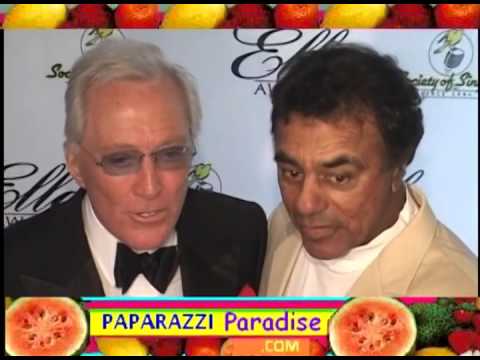 JOHNNY MATHIS surprises ANDY WILLIAMS at Society of Singers gala